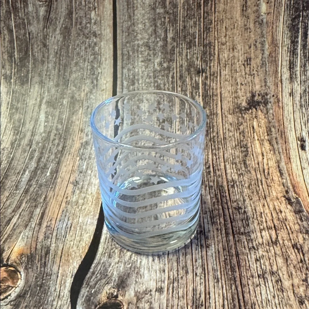 Used PartyLite Glass Votive Holders w/ Patriotic Designs Set of 3 Item #PHK7361 - Picture 4 of 4